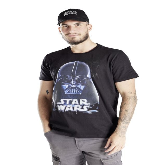 Casquette Star Wars coton noir et argent&eacute;