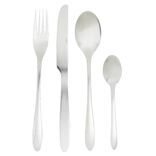 M&eacute;nag&egrave;re inox basique 24 pi&egrave;ces