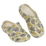 Sabots Hipps Junior plastique vert imprimé feuille monstera T33/34