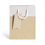 Sac cadeau kraft marron et gris - Taille M