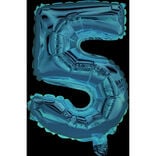 Ballon chiffre 5 rose gold H33cm