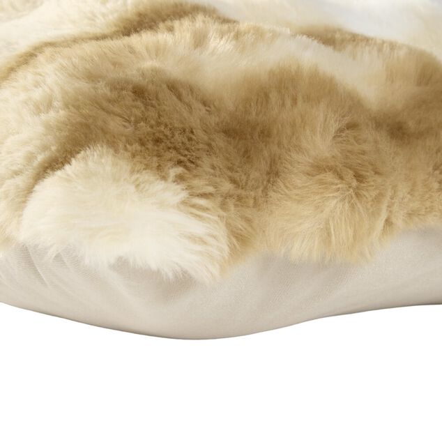Coussin fausse fourrure Bubble 45x45cm (3 mod&egrave;les)