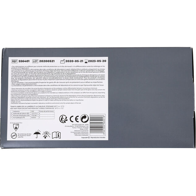 Gant en vinyle &agrave; usage unique x 100 taille M