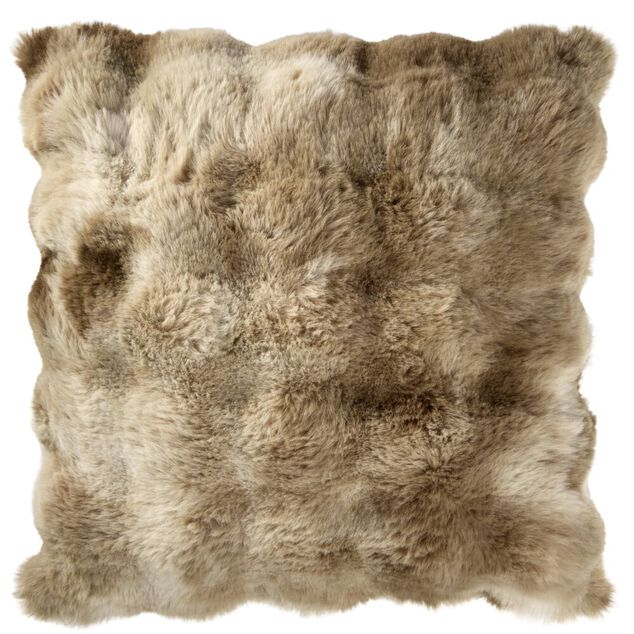 Coussin fausse fourrure Bubble 45x45cm (3 mod&egrave;les)