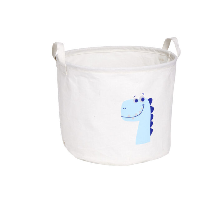 Panier &agrave; linge en toile enfant &Oslash;30xH25cm (2 mod&egrave;les)