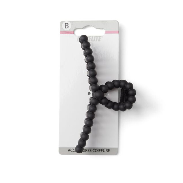 Pince cheveux noir mat L11cm
