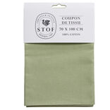 Coupon tissu coton 70x100cm vert