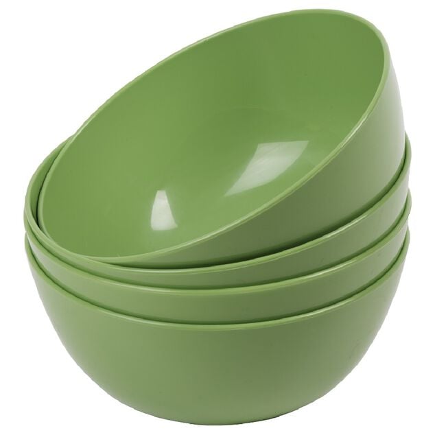 Bol en plastique couleur unie x 4