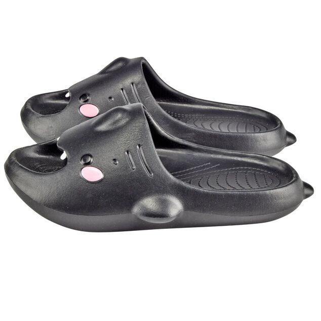 Claquettes raie manta noires 44/45