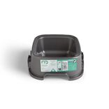 Gamelle carr&eacute;e grise 500ml - plastique 16,6x16,6xH6,5cm
