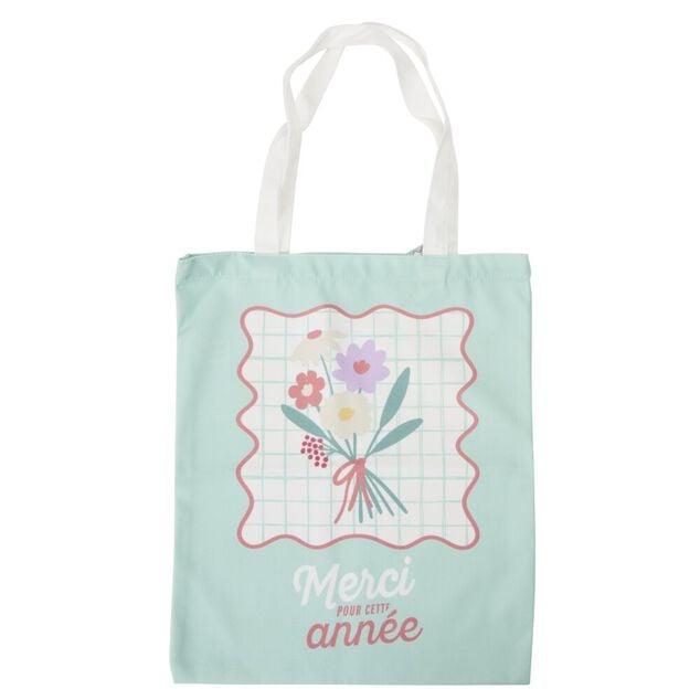 Tote bag remerciement polycoton 34x40cm (3 mod&egrave;les)