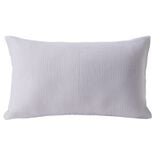 Housse de coussin 30x50cm gaze de coton blanc