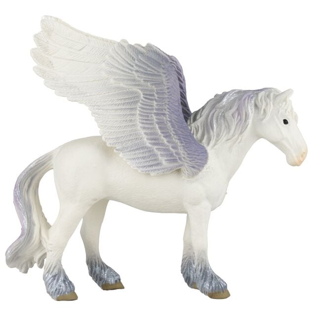 Figurine licorne ou griffon cr&eacute;ature fantastique blanc 14x4,5xH10cm (2 mod&egrave;les)