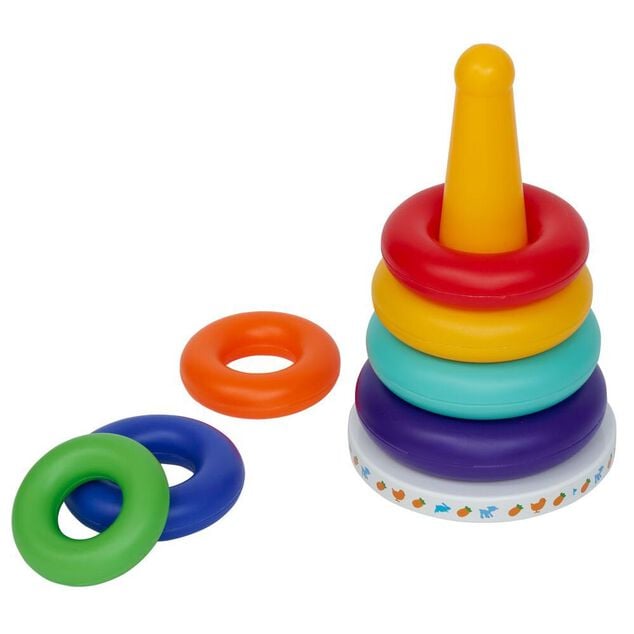 Jeu &eacute;veil musical anneaux &agrave; empiler