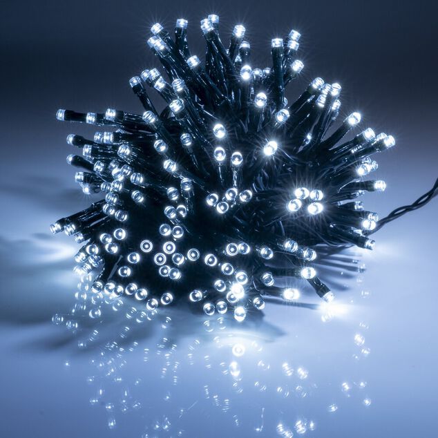 Guirlande de No&euml;l lumineuse 240LED blanc froid 17,9 m d'&eacute;clairage