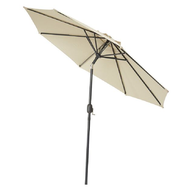 Parasol centr&eacute; JAVA taupe