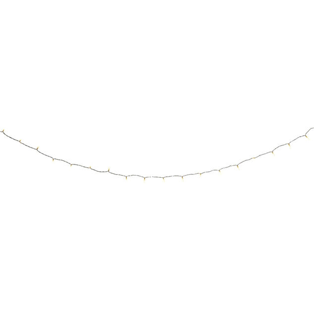 Guirlande lumineuse &agrave; piles 20LED blanc chaud 2,2m