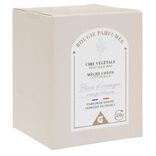 Bougie orange dans verre senteur figues Ø7xH8cm