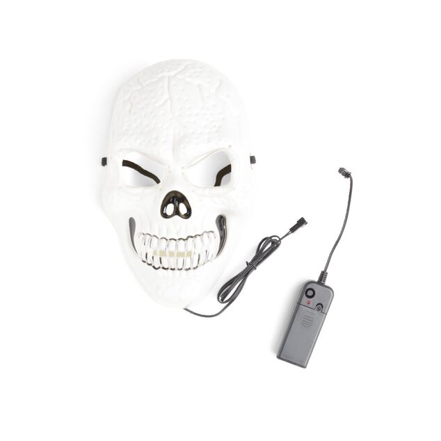 Masque squelette Halloween &agrave; LED
