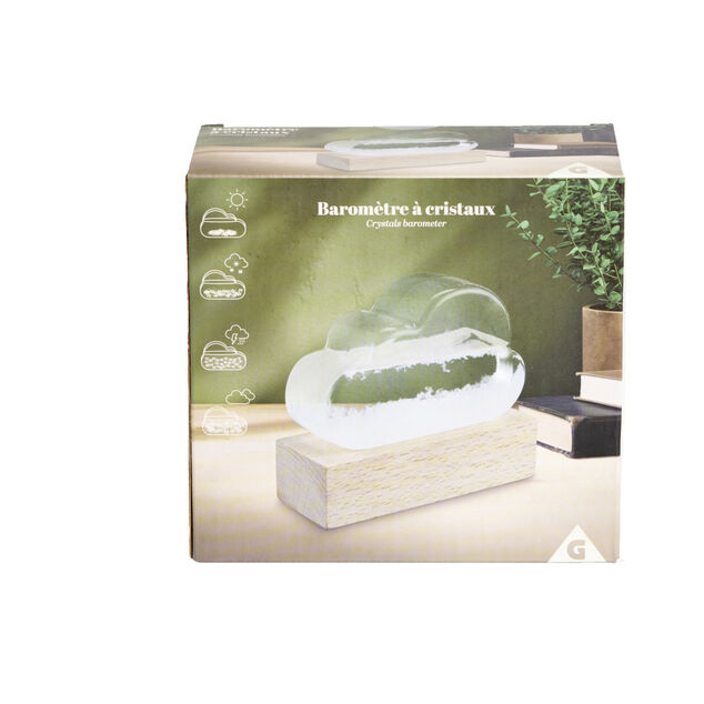 Baromètre météo en forme de nuage H10cm
