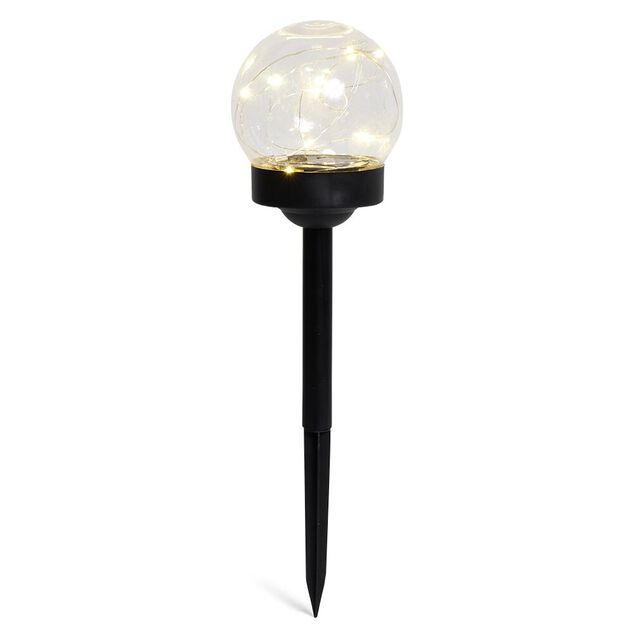Globe solaire &agrave; planter &Oslash;10xH36cm