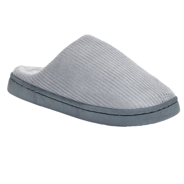 Pantoufles chaussons côtelés intérieur fourré semelle dure (3 modèles)