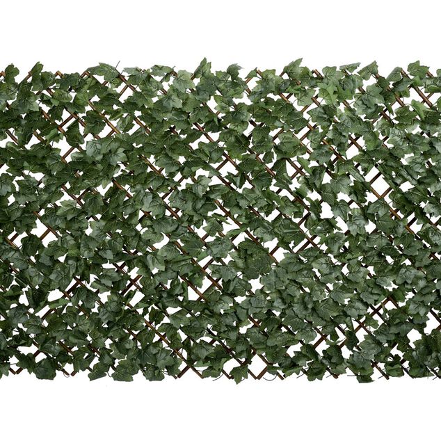 Treillis extensible avec feuillage artificiel vert 200xH100cm