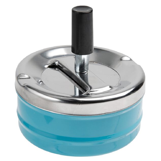 Cendrier poussoir rotatif
