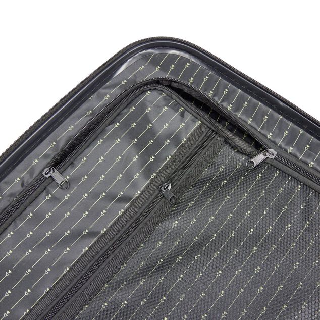 Valise cabine 39L trolley plastique ABS motif tropical avec cadenas 35x23xH57cm