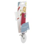 Roulette &agrave; pizza en inox manche polypropyl&egrave;ne rouge