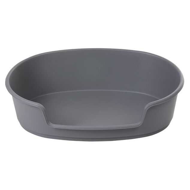 Panier chien plastique rigide gris 60x89cm