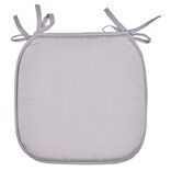 Galette de chaise polyester gris