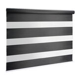 Store enrouleur avec ou sans perçage jour nuit noir 60x160cm