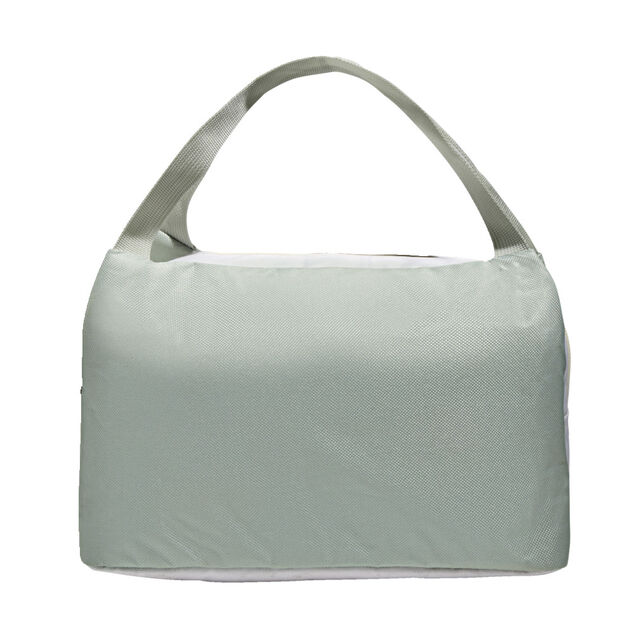 Lunch bag sac &agrave; repas vert pistache et beige - 25x14xH.16cm