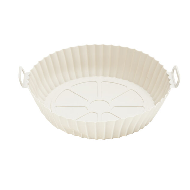 Moule en silicone rond Ø20xH5cm spécial friteuse sans huile et four