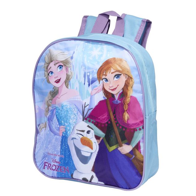 Sac &agrave; dos enfant La Reine des Neiges bleu 26x10xH36cm