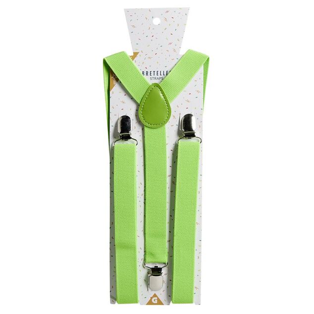 Bretelles fantaisies unies L100cm (4 modèles)