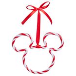 Suspension Disney forme tête Mickey rouge et blanc 12xH10cm