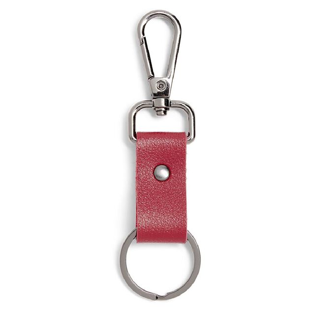 Porte cl&eacute; lani&egrave;re simili avec mousqueton