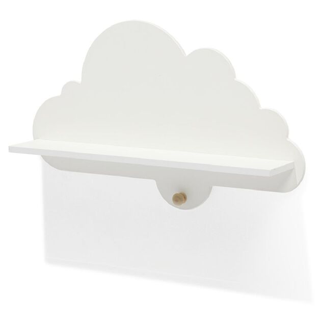 &Eacute;tag&egrave;re murale Nuage blanc -  L60xP11,2xH36 cm