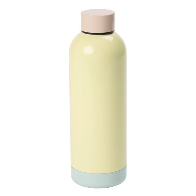 Bouteille isotherme inox 500ml uni &Oslash;7xH22,5cm (2 mod&egrave;les)