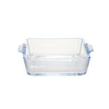 Plat à four 500ml carré en verre borosilicate 15x13x4cm