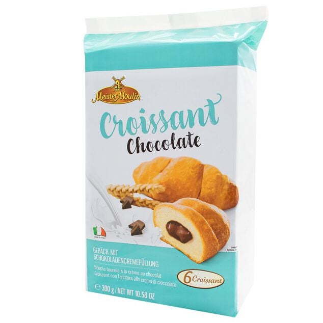 Croissant fourr&eacute; cr&egrave;me chocolat 6x50gr