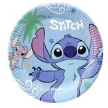 Assiette carton Disney Stitch x8 bleu &Oslash;23cm