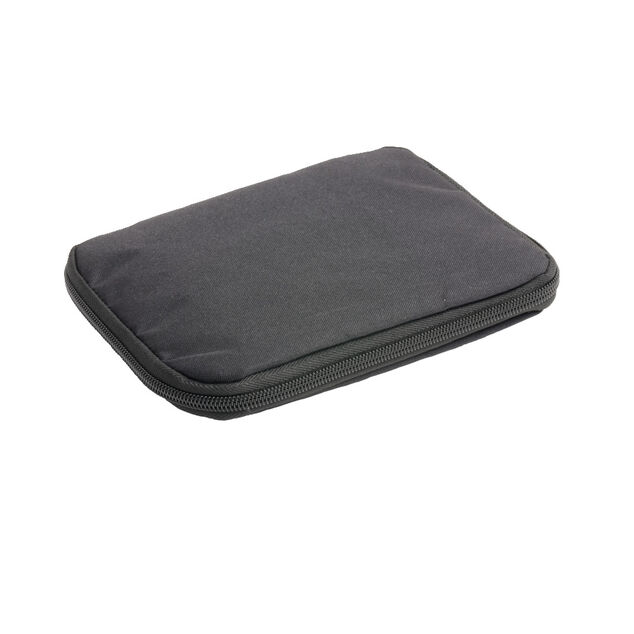 Organisateur de c&acirc;ble pochette zipp&eacute;e noire 19x14cm