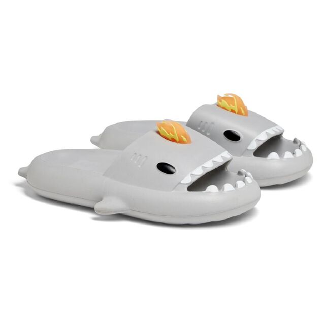 Chaussons requin flamme caoutchouc gris 38/39