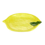 Plat forme citron dolomite jaune 23x18xH2,5cm