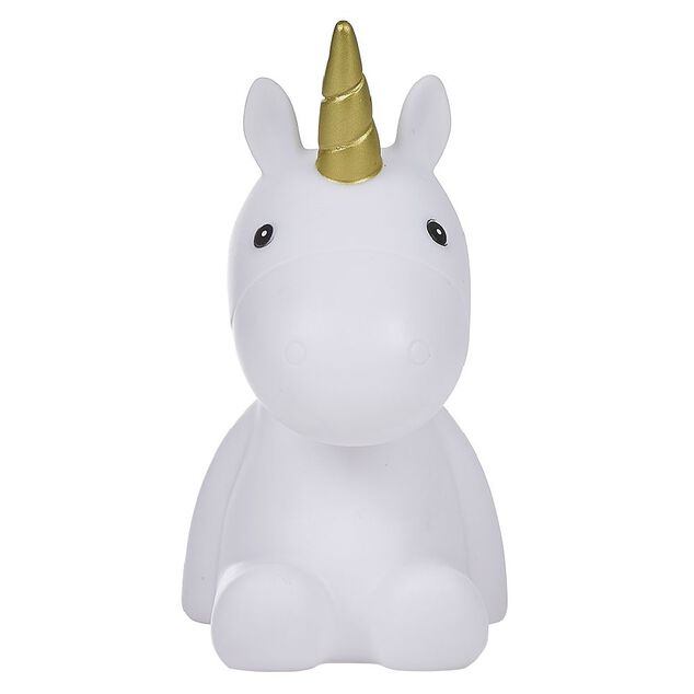 Veilleuse licorne arc en ciel LED H16.5cm