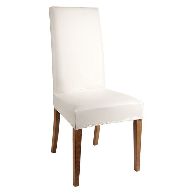 Housse de chaise simili noir ou blanc 38x30xH55 cm