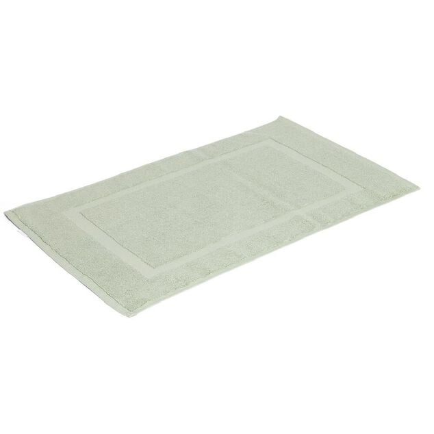 Tapis salle de bain coton vert 70x40 cm